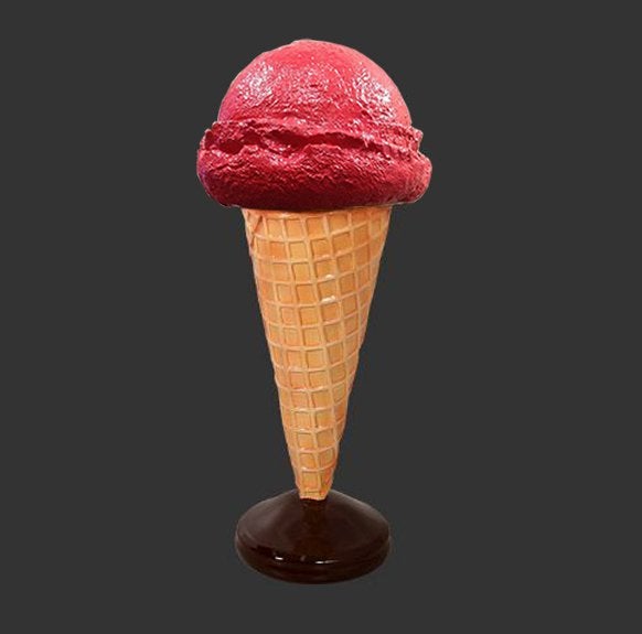 Crème glacée sur pied — statue de glace de 95 cm de haut, Enlèvement, Neuf