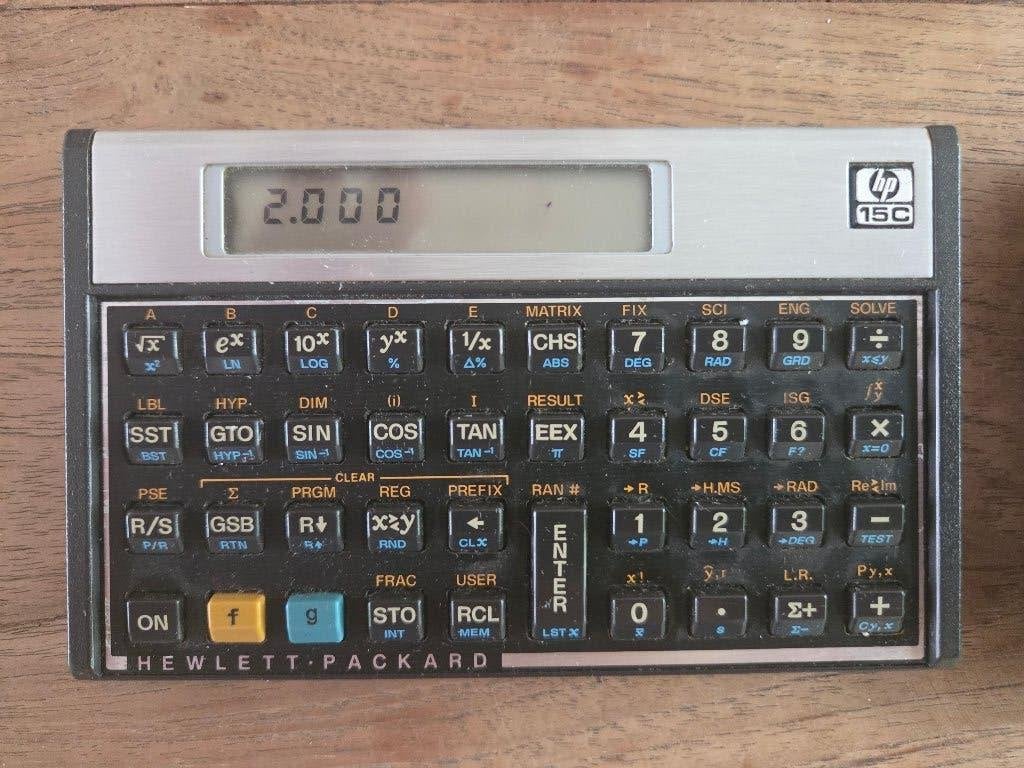 Vintage rekenmachine hp15c, Divers, Calculatrices, Enlèvement, Utilisé