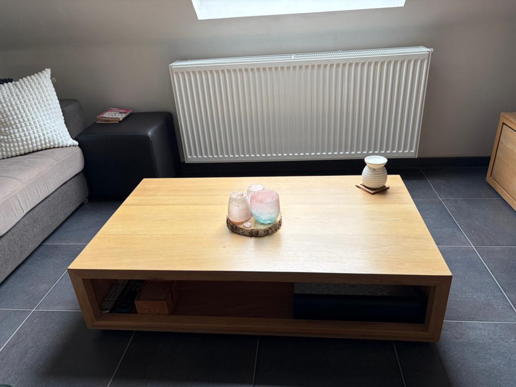 Mooie houten salontafel, Huis en Inrichting, Ophalen, Zo goed als nieuw