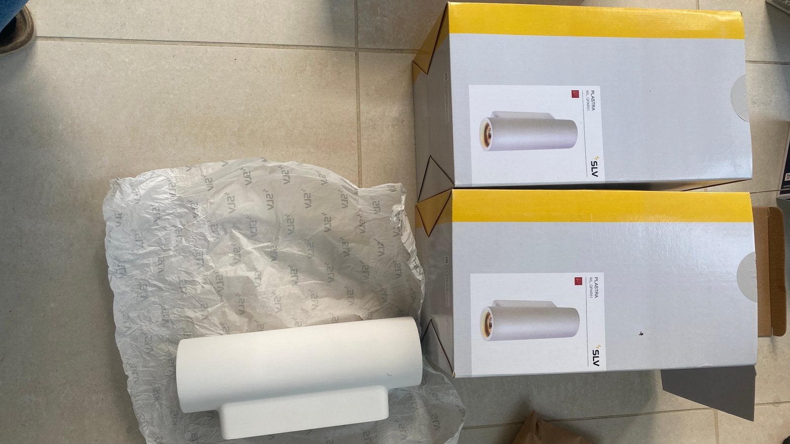 Spots muraux - SLV - 2 pièces - plâtre, Enlèvement ou Envoi, Neuf, LED, GU10