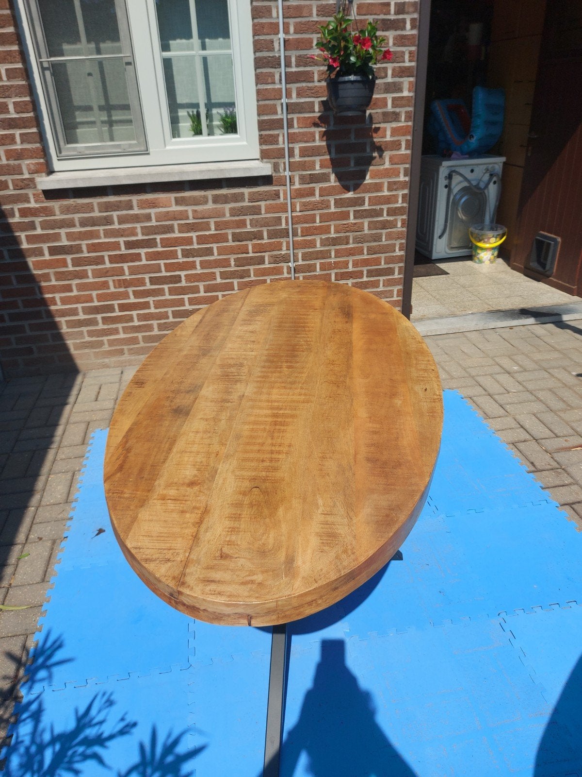 Mango eettafel ovaal 180x90 cm, Ophalen, Ovaal
