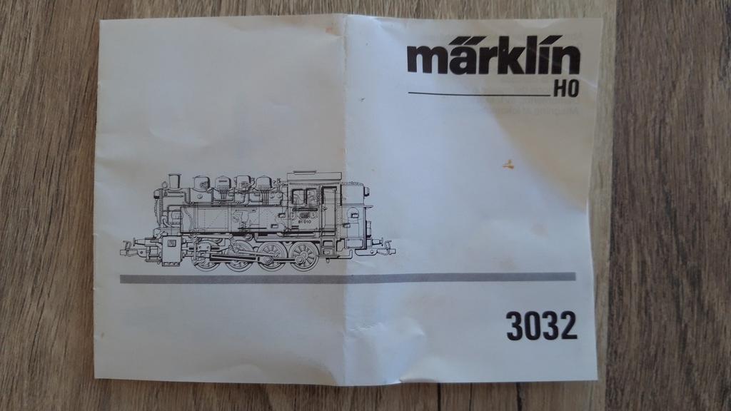 Marklin  3032 gebruiksaanwijzing, Hobby en Vrije tijd, Ophalen of Verzenden