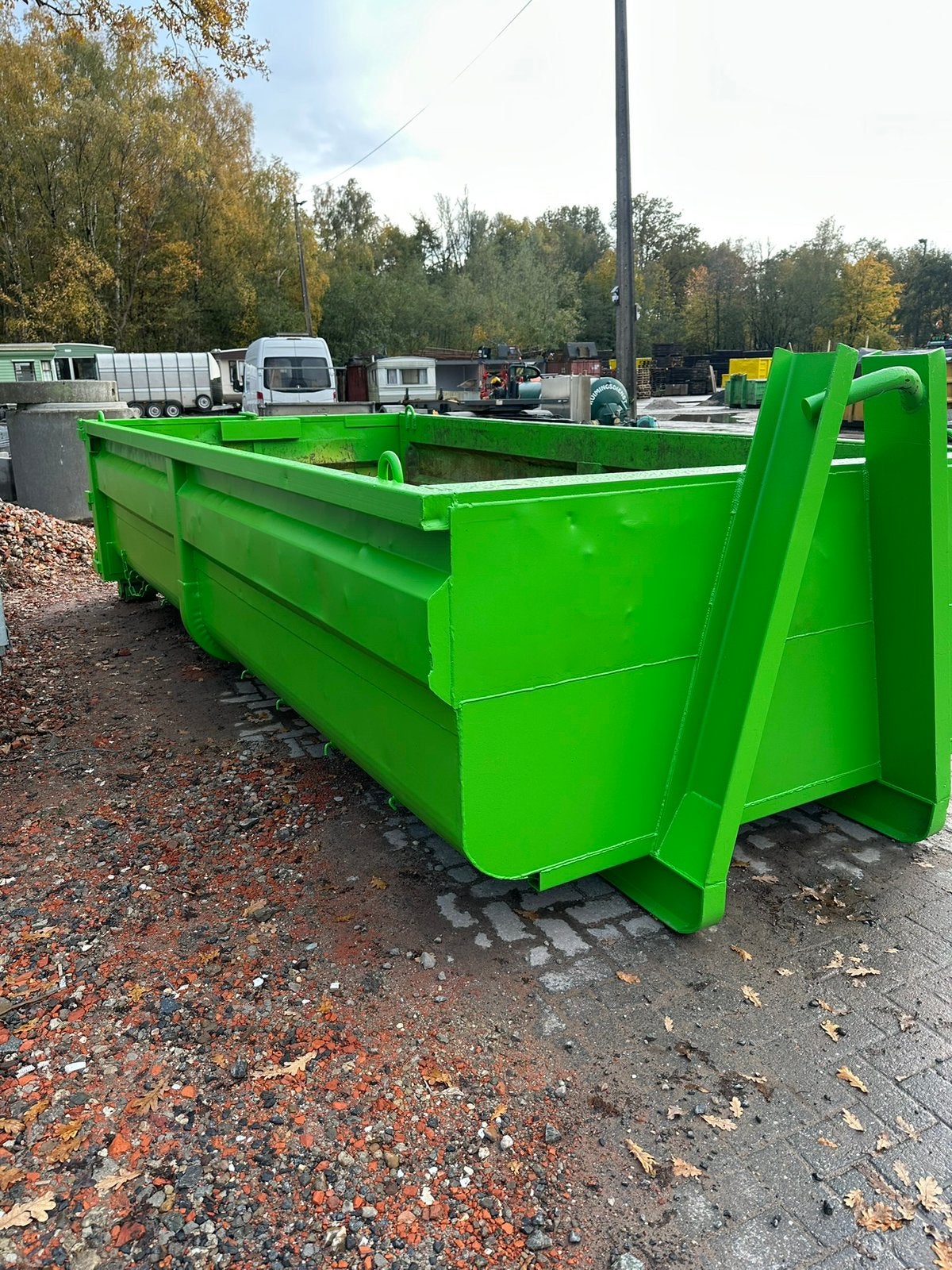 Haak container 10m3, Ophalen