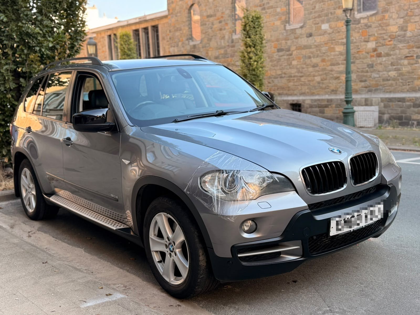 Bmw X5 3.0D Anglaise, Autos, Cuir, Argent ou Gris, Entretenue par le concessionnaire, Noir