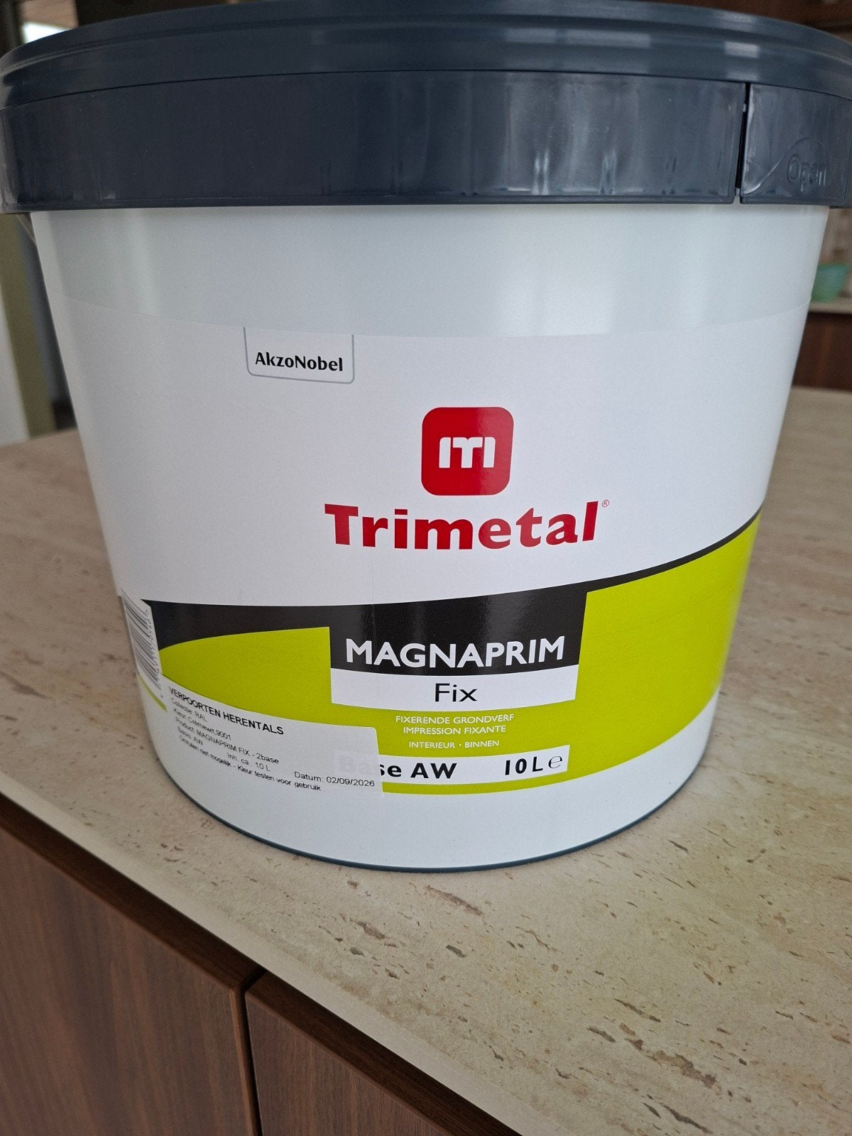 10 L Primer verf ral 9001 crèmewit, Doe-het-zelf en Bouw, Ophalen, Verf