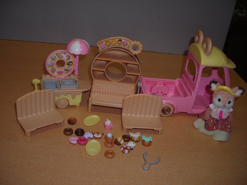 sylvanian donut marktkraam, Ophalen of Verzenden, Zo goed als nieuw