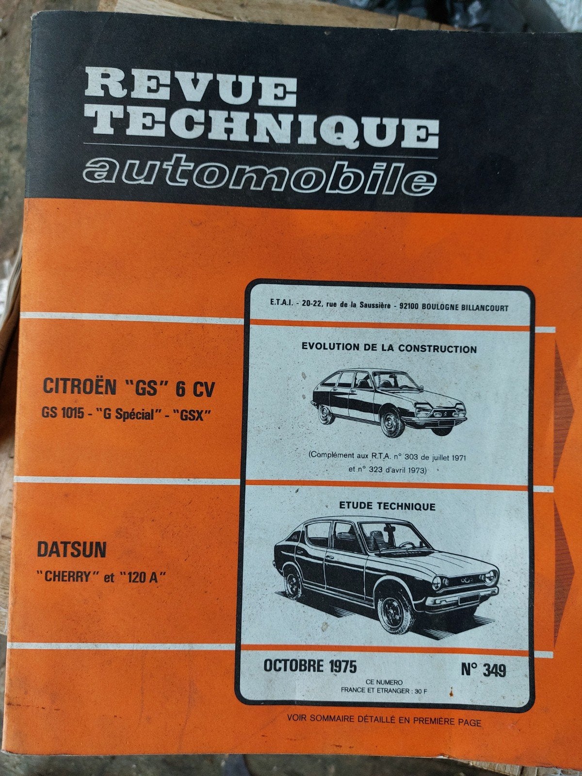 Revue Technique Datsun Cherry, Enlèvement ou Envoi
