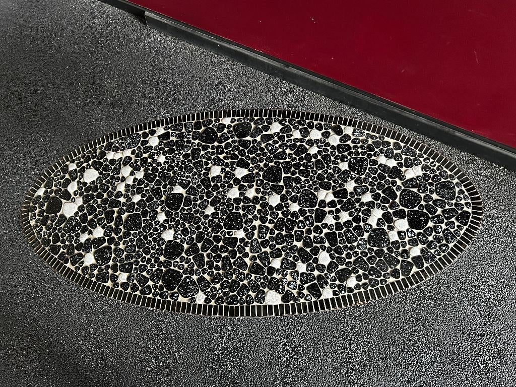 ovalen retro salontafel, Ophalen, Minder dan 50 cm, Gebruikt, 100 tot 150 cm