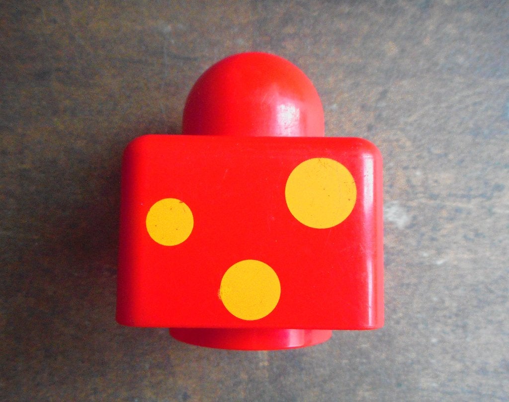 Lego Primo Brick 1x1 with Print (zie foto's) 2, Enlèvement ou Envoi, Utilisé, Briques en vrac, Lego Primo