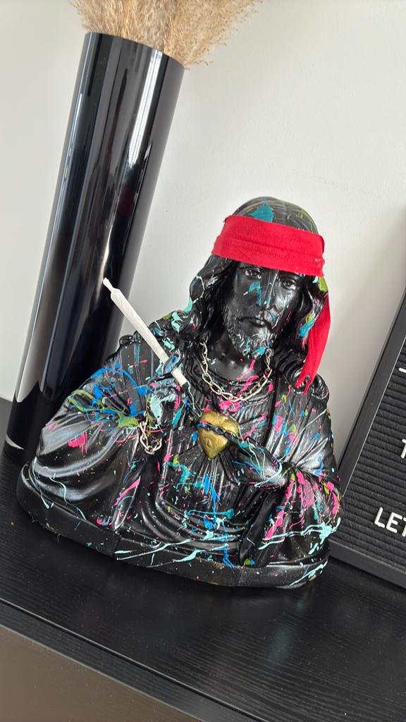 Athe… Jezus, funny borstbeeld, Antiek en Kunst, Ophalen