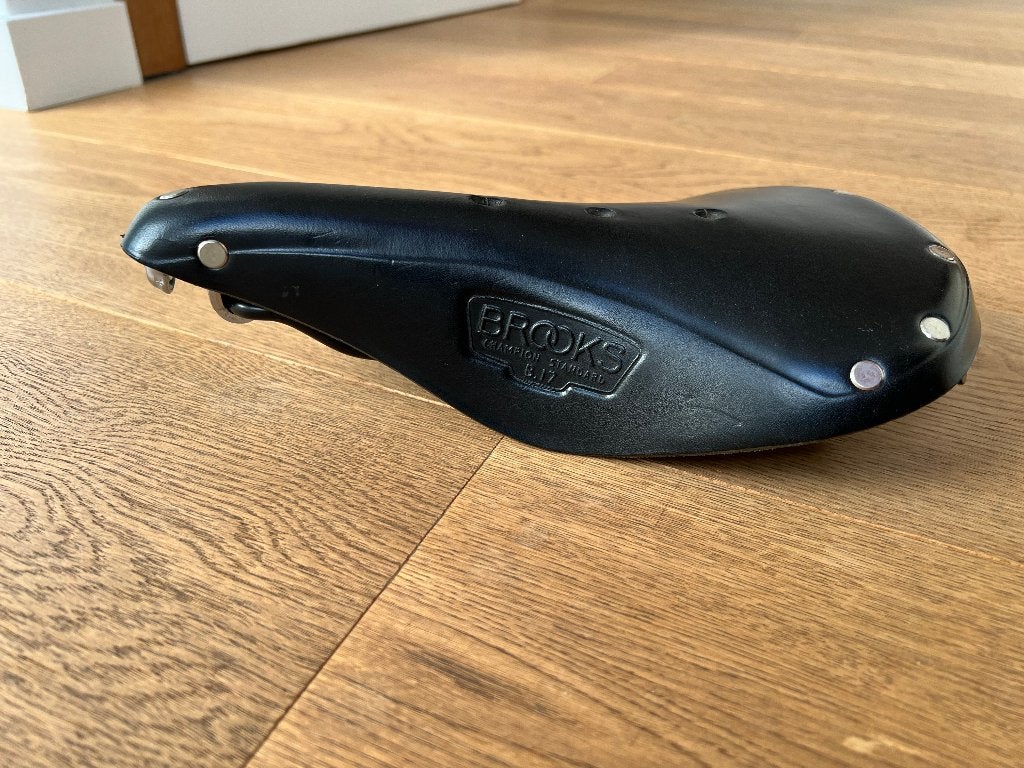 Brooks B17 fietszadel, Ophalen, Leer, Zo goed als nieuw, Toerfiets