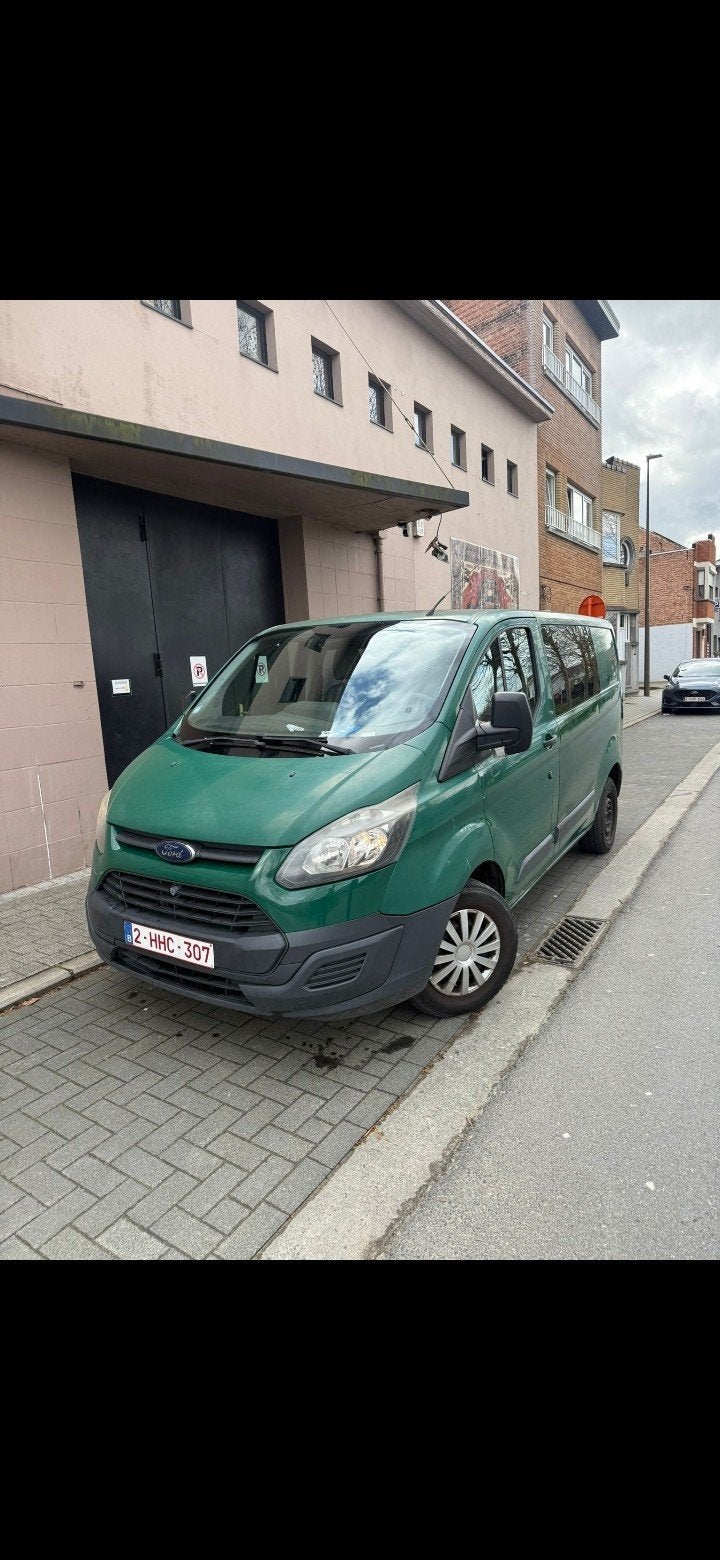 Een ford transit custom duwelcabine, Auto's, Voorwielaandrijving, 4 cilinders, Leder, Particulier