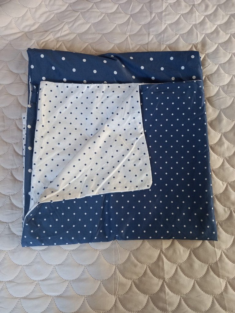 Housse de couette 140x200, Housse de couette, Comme neuf, Enlèvement, Bleu