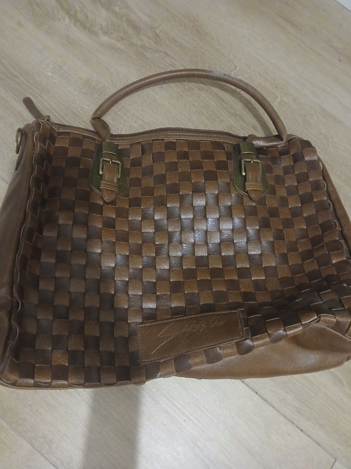 Tas, Handtassen en Accessoires, Tassen | Schoudertassen, Bruin, Zo goed als nieuw, Leer, Ophalen