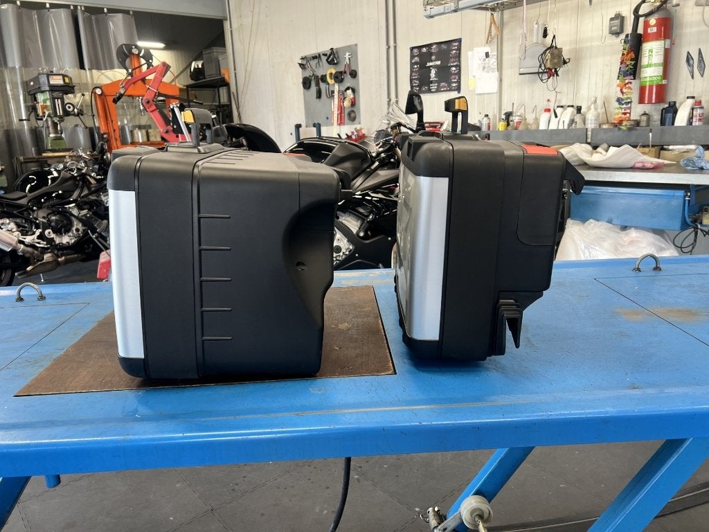 BMW R1250GS vario zijkoffers, Ophalen, Gebruikt