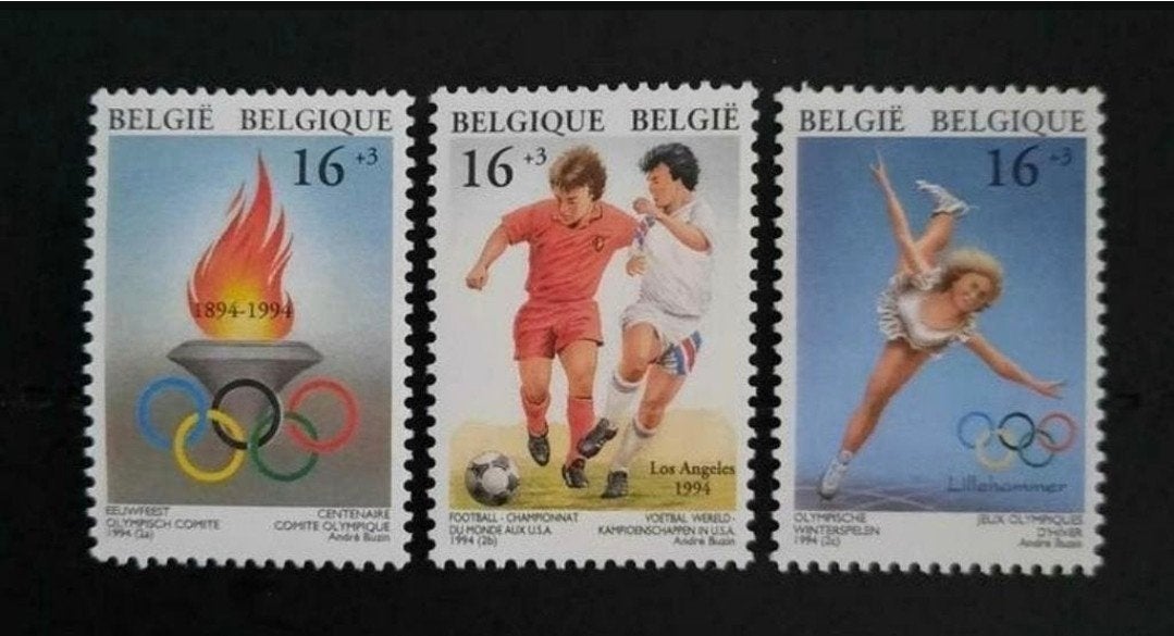 Belgique : COB 2540/42 ** Sport 1994, Sans timbre, Neuf, Enlèvement ou Envoi, Non oblitéré
