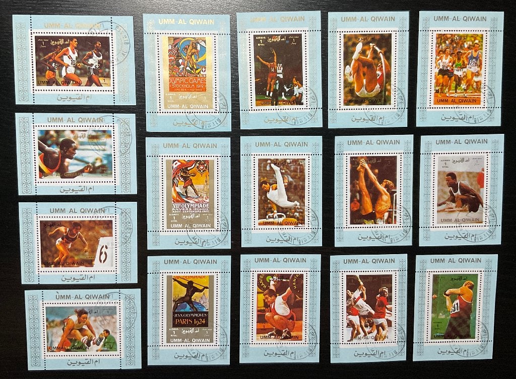 OLYMPISCHE SPELEN IN COMPLETE REEKS VELLETJES, Verzenden, Gestempeld, Sport