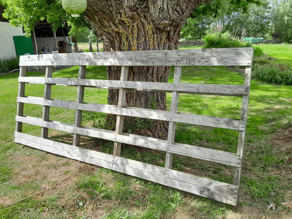 houten groot rek, Ophalen
