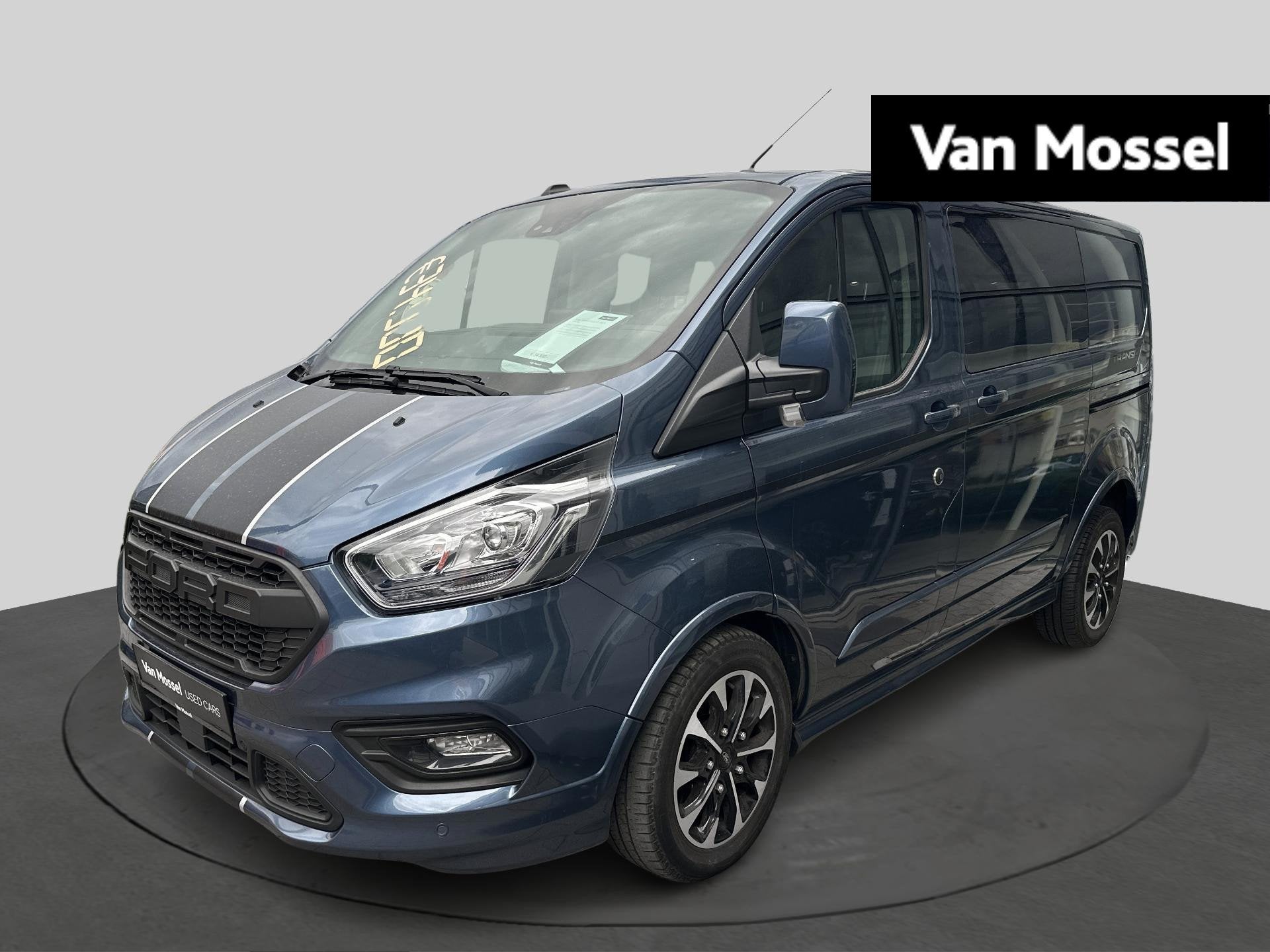 Ford Transit Custom 260s L1 Ambiente, Auto's, Stof, Gebruikt, Blauw, Overige brandstoffen