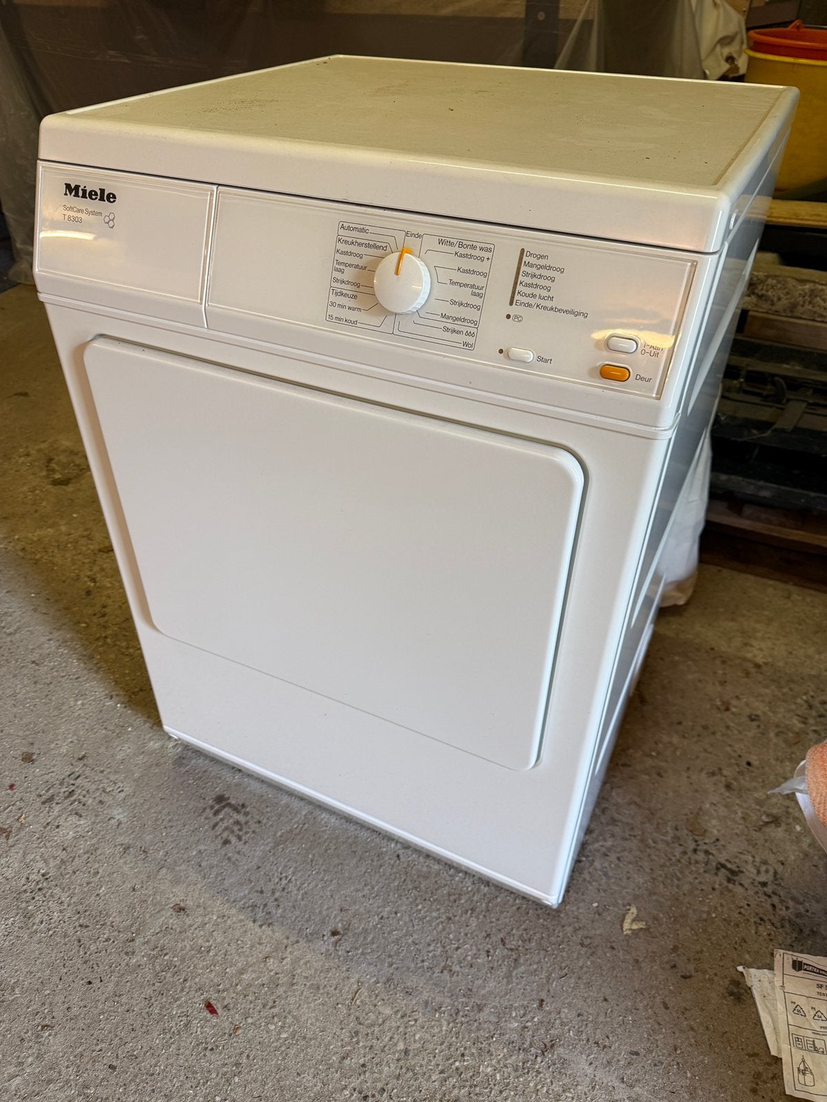 Miele T8303 Droogkast / luchtdroger met Softwcare System, Elektronische apparatuur, Ophalen, 6 tot 8 kg, Gebruikt, Luchtafvoer