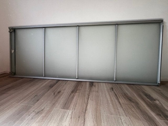 porte vitrée coulissante, 75 à 150 cm, Aluminium, Baie vitrée coulissante, Enlèvement