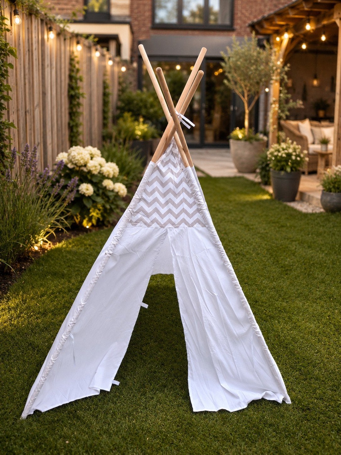Grote tipi tent, Ophalen