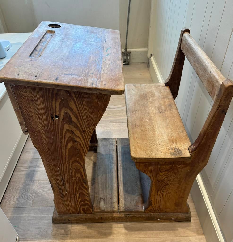 Houten lessenaar kind L69 cm B 59 cm H 78cm, Ophalen, Gebruikt