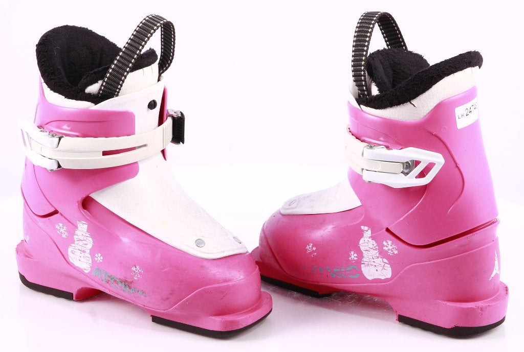 25; 25,5 EU kinderskischoenen ATOMIC HAWX GIRL 1, pink/whit, Gebruikt, Verzenden, Schoenen, Carve