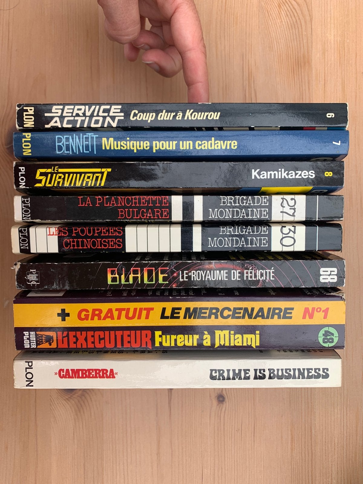 LIQUIDATION Lot 8 livres PLON - Gérard de Villiers, Enlèvement ou Envoi, Utilisé