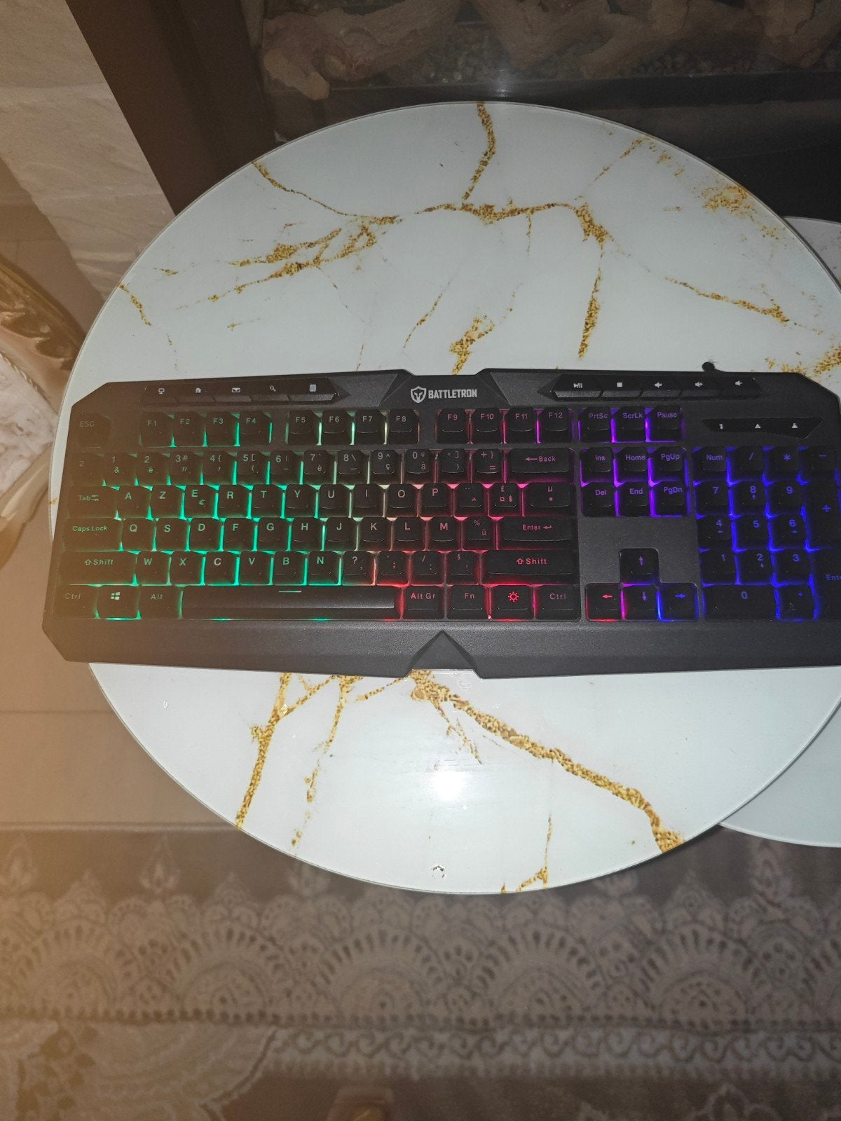 battletron key board gaming, Computers en Software, Toetsenborden, Ophalen, Battletron, Gaming toetsenbord, Zo goed als nieuw