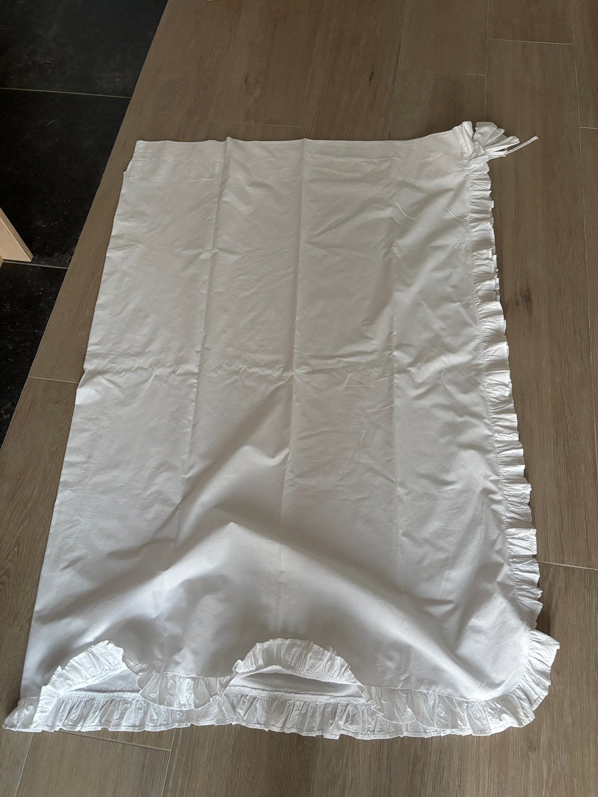 Witte hemeldoek met frul en strik, Kinderen en Baby's, Ophalen of Verzenden, Zo goed als nieuw