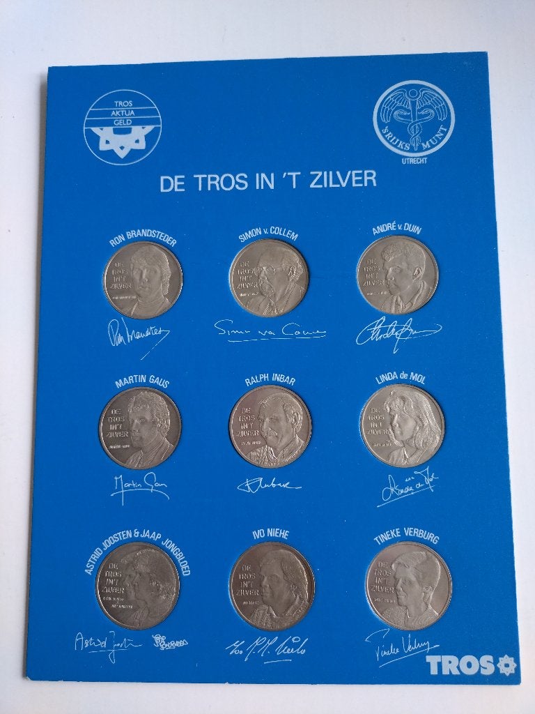 Munten Set Tros Nederland, Enlèvement ou Envoi, Autres pays, Série, Argent