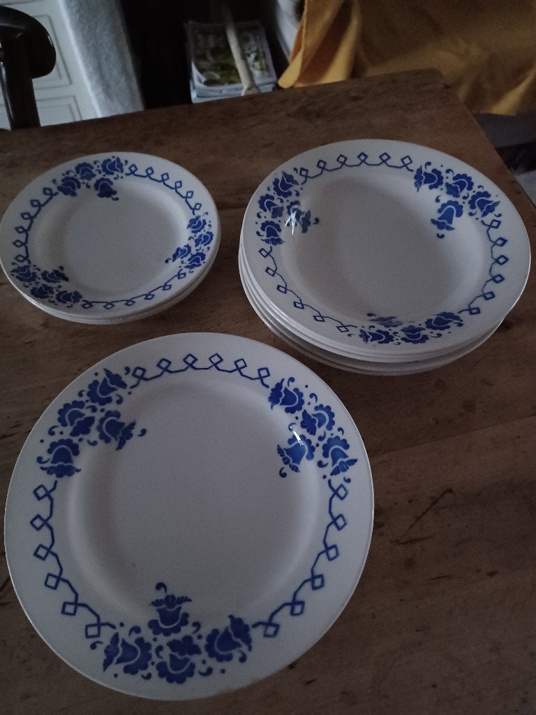 BOCH BLAUW KLOKJESMOTIEF borden vanaf 6 euro, Ophalen of Verzenden