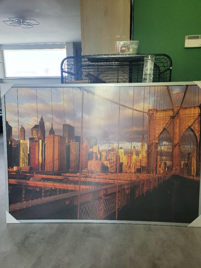 Kader skyline gratis 140x100cm, Huis en Inrichting, Woonaccessoires | Schilderijen, Tekeningen en Foto's, Ophalen, Nieuw, 125 cm of meer
