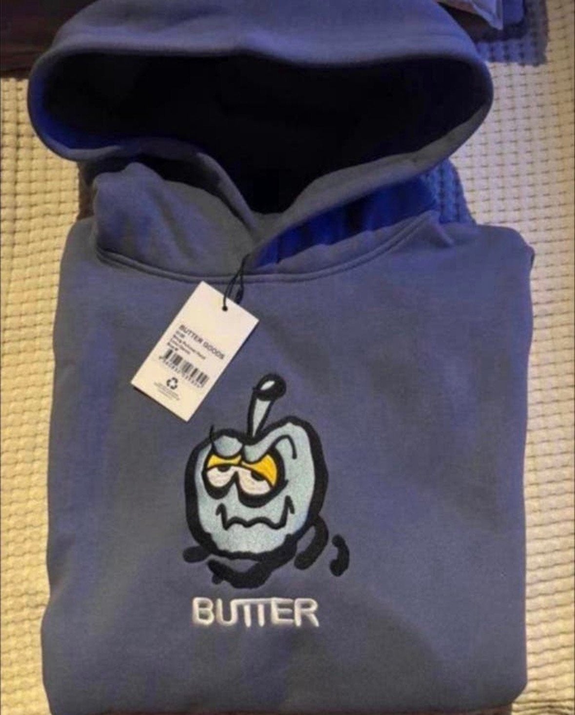 Butter Goods Smug Apple skate hoodie size M, Kleding | Heren, Ophalen, Nieuw, Maat 48/50 (M), Blauw