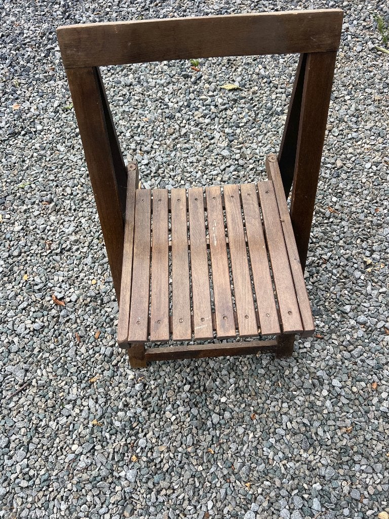 Vintage Tuinstoelen, Tuin en Terras, Tuinstoelen, Ophalen, Gebruikt, Hout, Inklapbaar