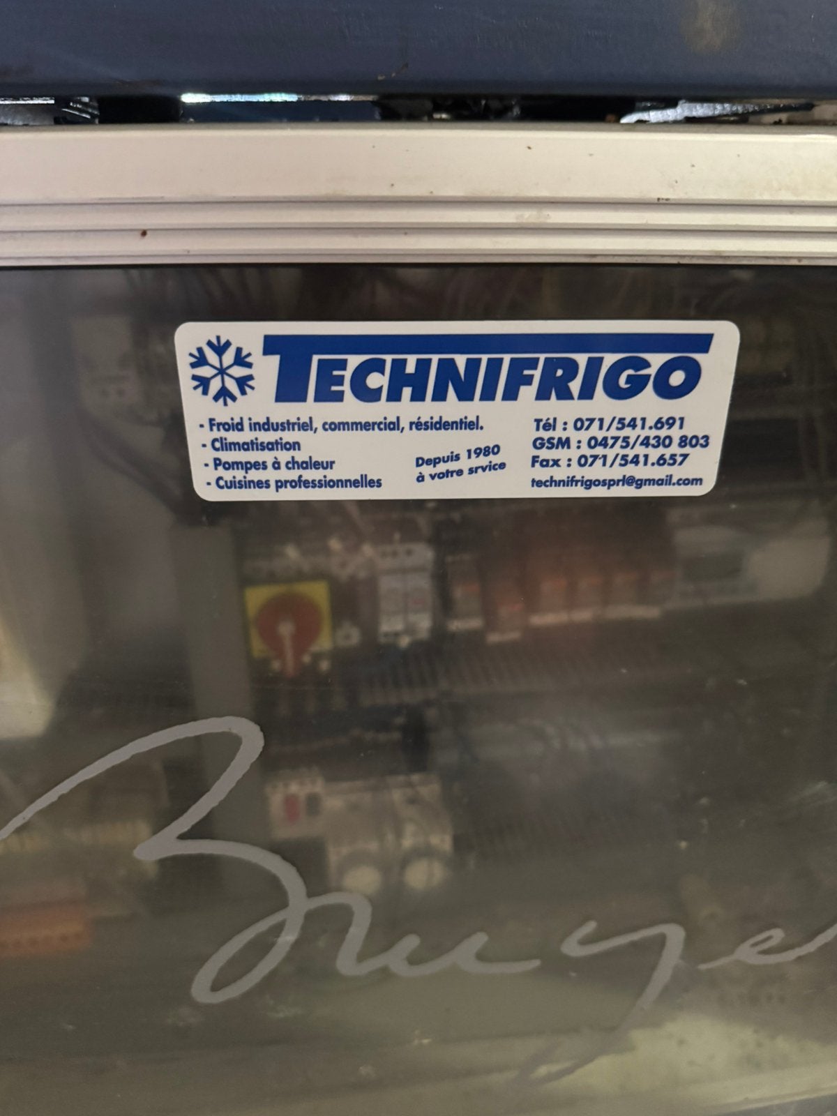 Frigo pour magasin, Enlèvement