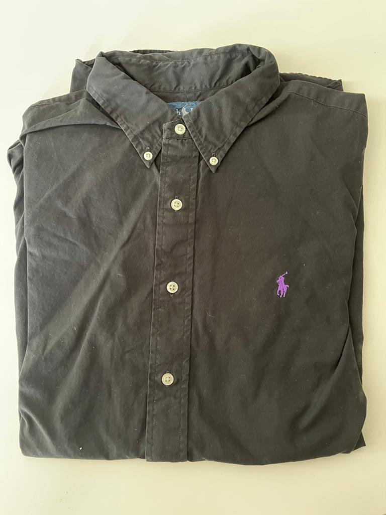 Ralph Lauren. Zwart hemd. XL, Kleding | Heren, Verzenden, Zo goed als nieuw, Zwart