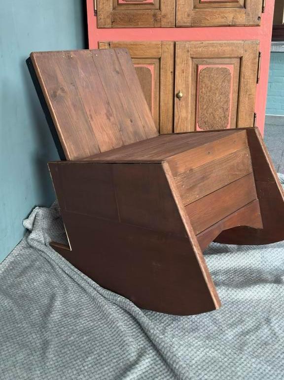 Asturias Rocking Chair, Huis en Inrichting, Bruin, Ophalen of Verzenden, Zo goed als nieuw, Eén