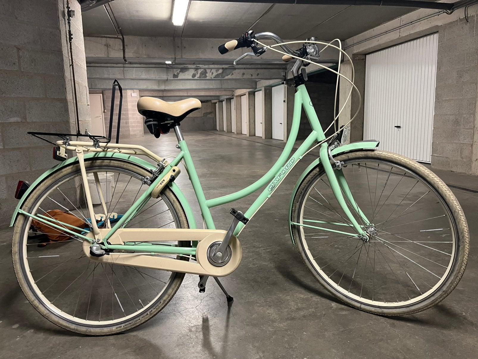 Oxford retro muntgroen, Fietsen en Brommers, Fietsen | Meisjes, Gebruikt, Velgrem, Versnellingen, Ophalen