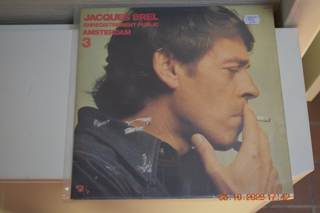 2 LP's : "Jacques Brel" (Chanson), Cd's en Dvd's, LP, Gebruikt, Pop, Ophalen of Verzenden