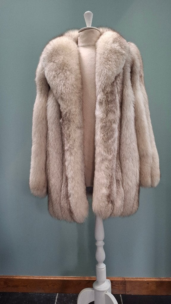 P21  bontmantel in polar vos, Kleding | Dames, Ophalen of Verzenden, Maat 42/44 (L)