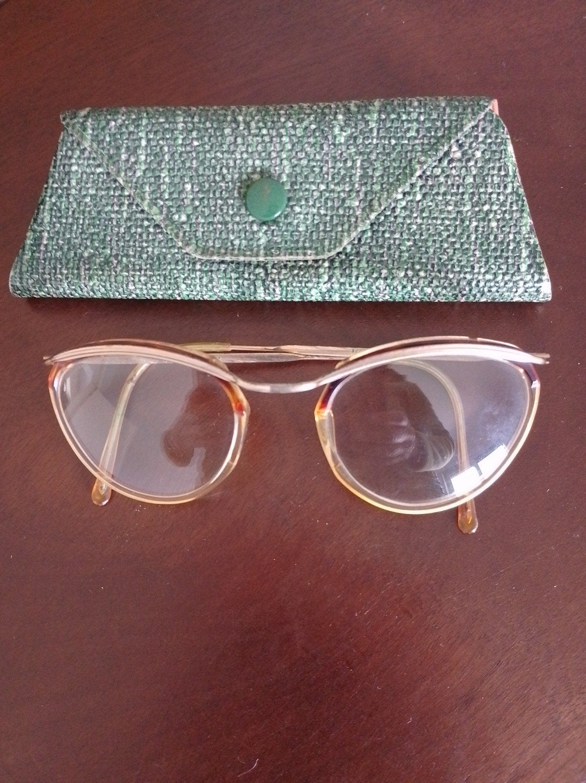 Vintage verguld cat-eye bril, modele depose jaren 60, Enlèvement ou Envoi, Lunettes