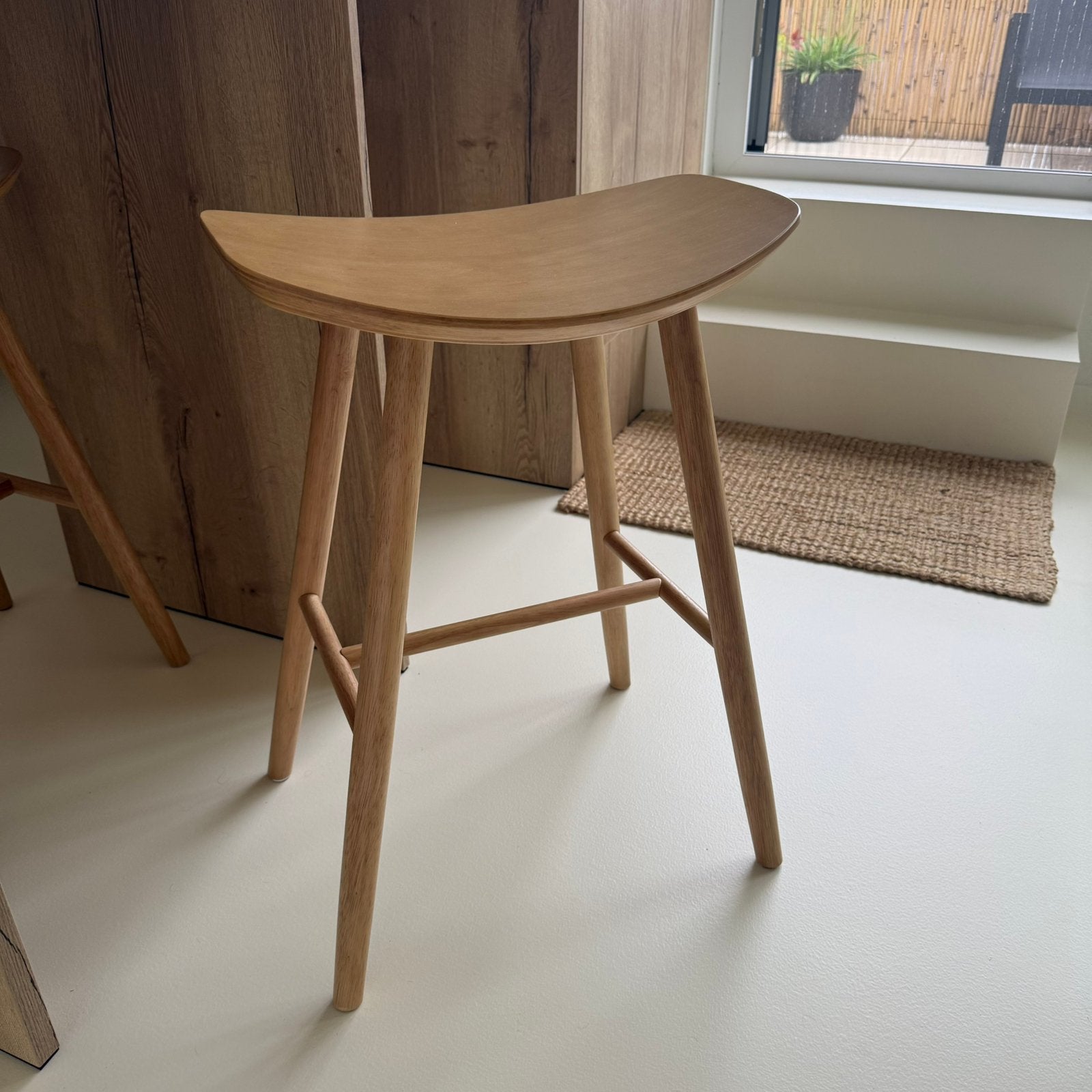 2 barkrukken voor kookeiland, Ophalen, 60 tot 90 cm, Nieuw, Hout