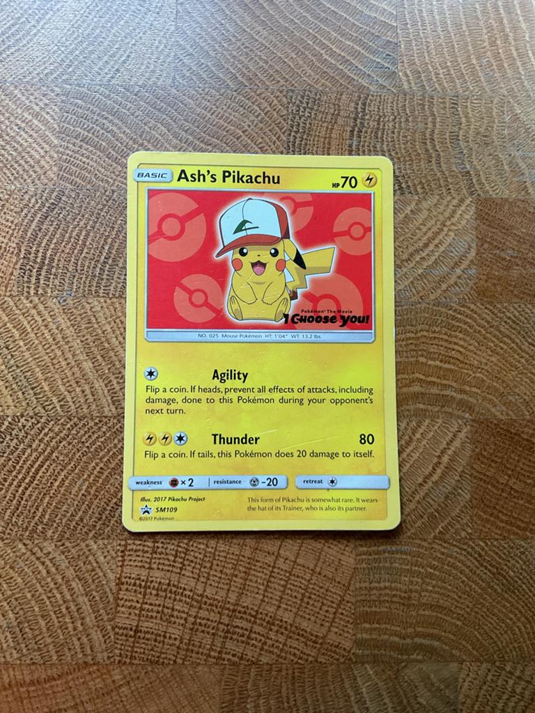 Pokémon kaart - Ash’s Pikachu (promo), Hobby en Vrije tijd, Verzamelkaartspellen | Pokémon, Ophalen, Gebruikt, Losse kaart, Foil
