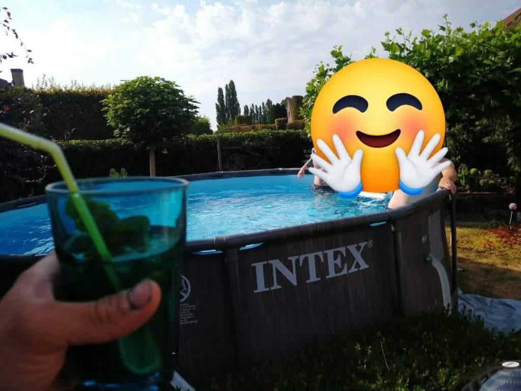 Intex zwembad, Ophalen, Gebruikt, 80 tot 120 cm, Rond