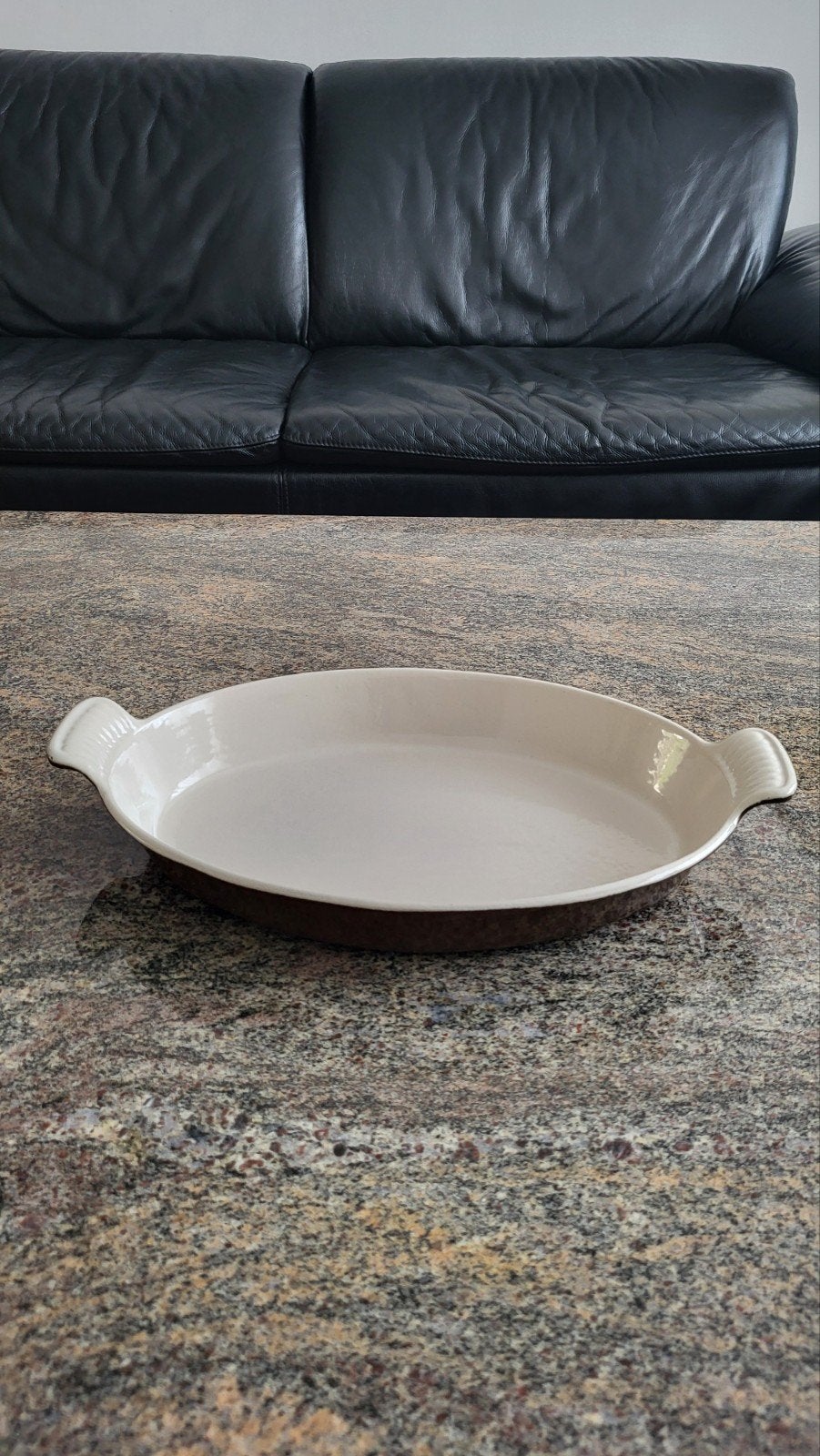 Prachtige vintage gietijzeren ovenschaal LE CREUSET, Huis en Inrichting, Ophalen of Verzenden, Le Creuset