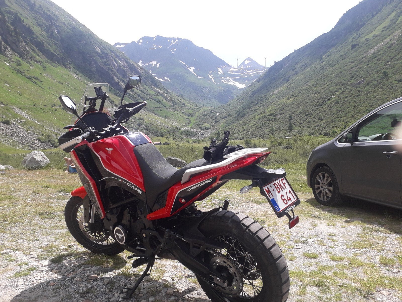 Moto morini xcape 650, Ophalen