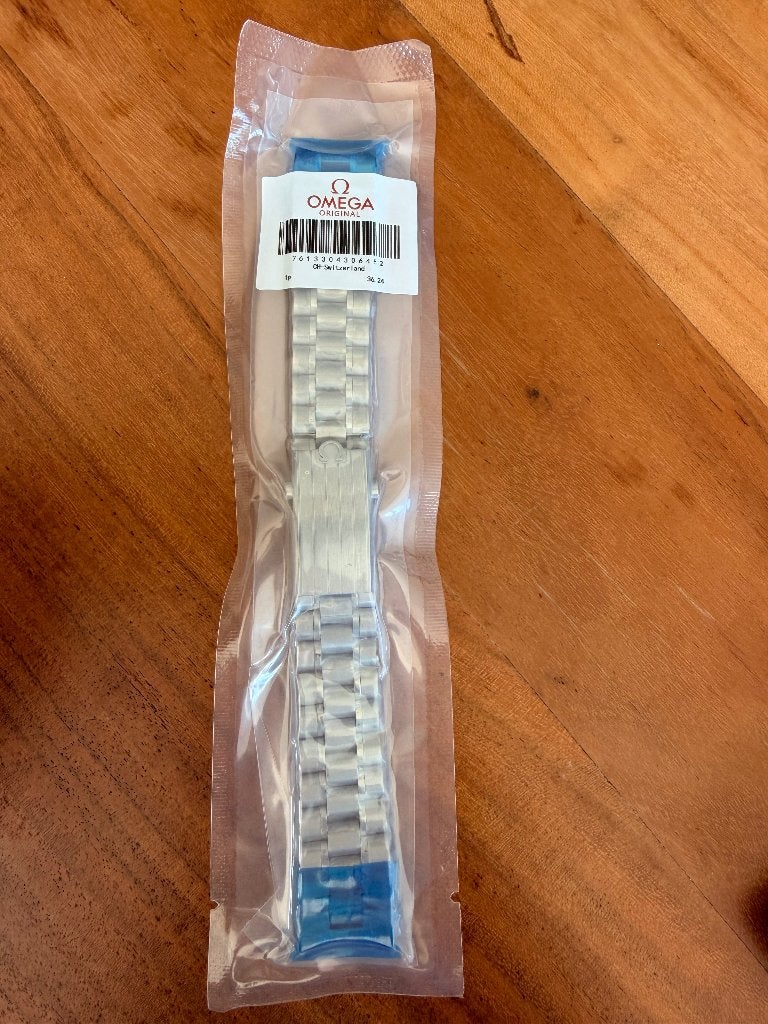 Originele Omega-riem voor Speedmaster Professional 1861, Staal, Staal, Polshorloge, Nieuw