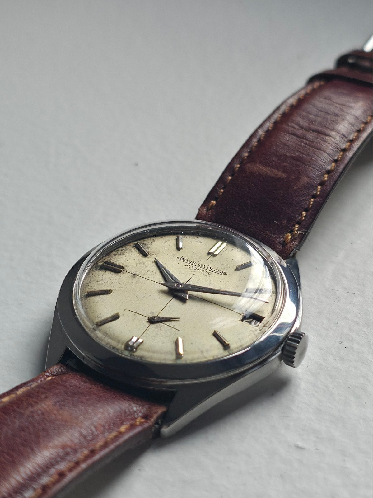 Montre Vintage Jaeger-LeCoultre Automatique, Envoi, Acier, Montre-bracelet, Avec bracelet